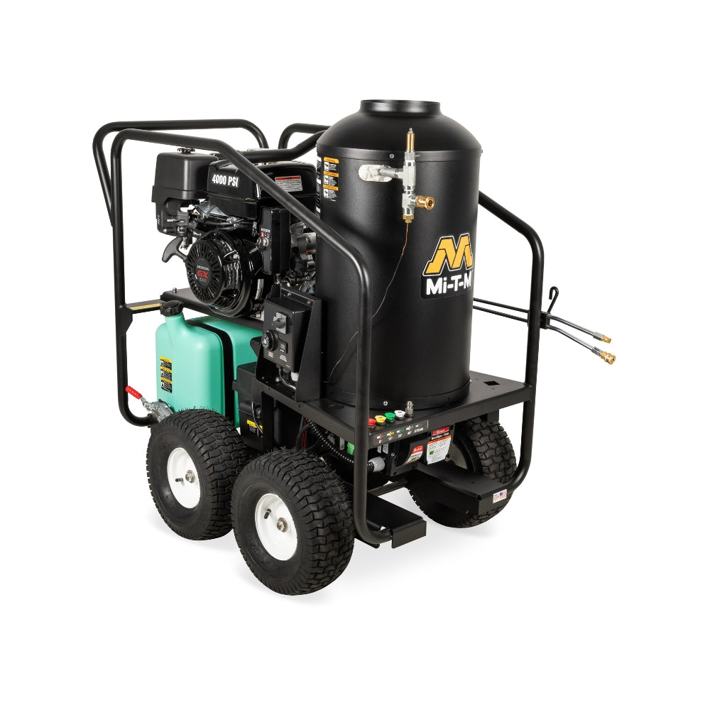 Mi-T-M DHG Series 4,000 PSI 3.7 GPM Portable Belt Drive Hot Water Pressure Washer