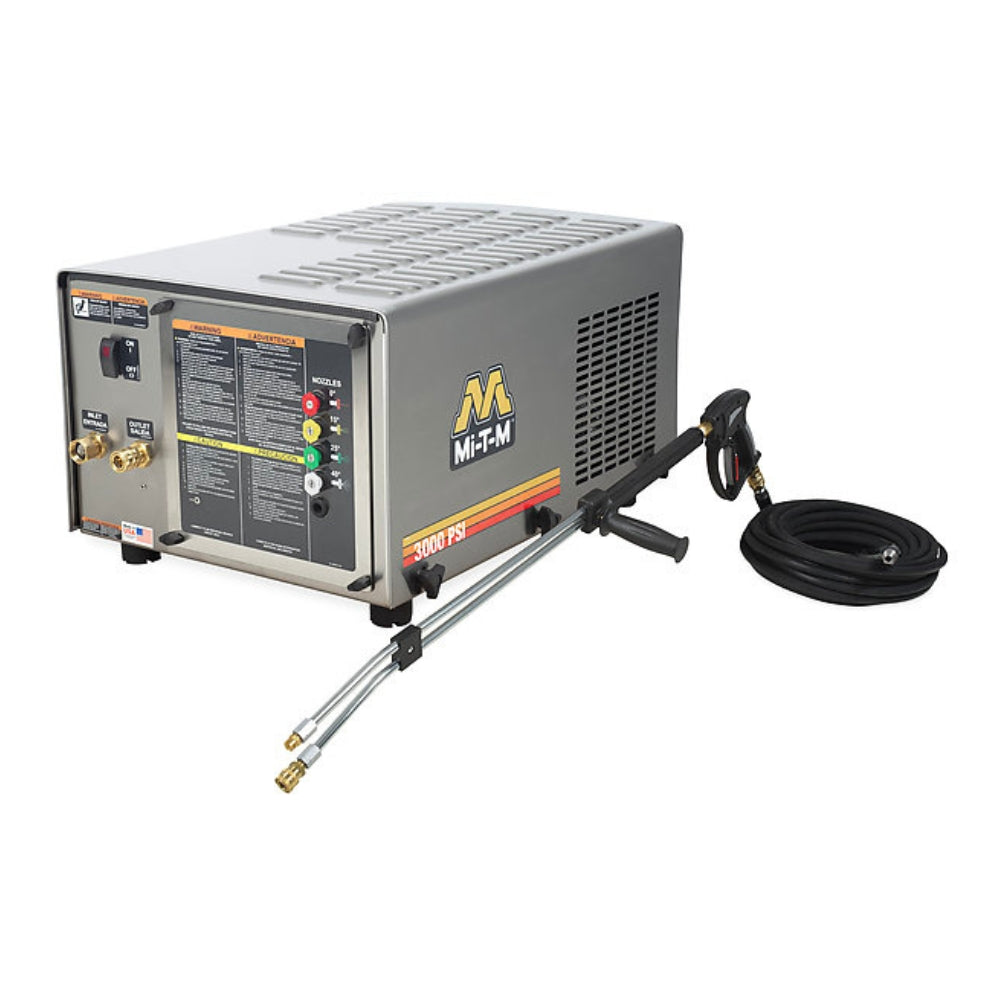 Mi-T-M Premium Series Electric Stationary Cold Water Belt Drive Pressure Washer