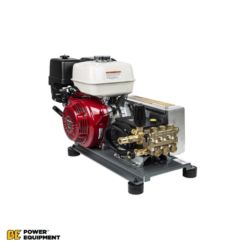 BE (B4013HTBG) 4000 PSI - 4 GPM Truck Mount Cold Water Gas Pressure Washer w/ Honda GX390 Engine