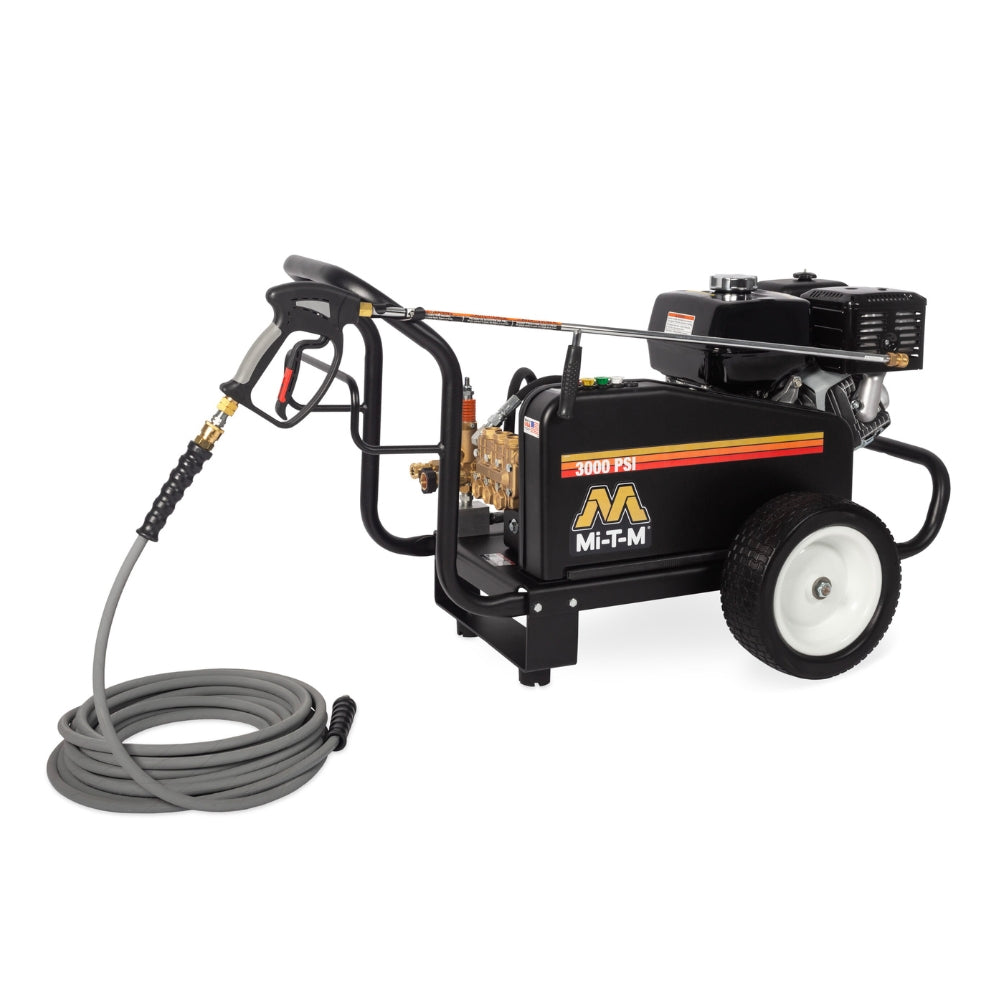 Mi-T-M Premium Series Gasoline Cold Water Belt Drive Pressure Washer with Honda GX390 Engine