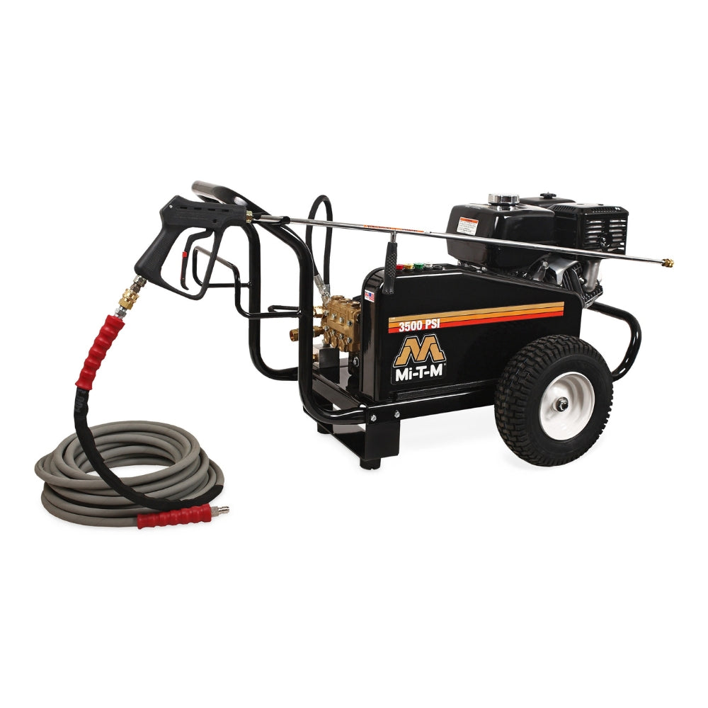 Mi-T-M Premium Series Gasoline Cold Water Belt Drive Pressure Washer with Honda GX390 Engine