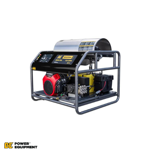 BE (HW3524HG12V) 3,500 PSI - 5.6 GPM Belt Drive Hot Water Gas Pressure Washer w/ Honda GX690 Engine